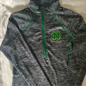 Under Armour Notre Dame Track Pullover – Size Small, Quarter-Zip, Gently Worn